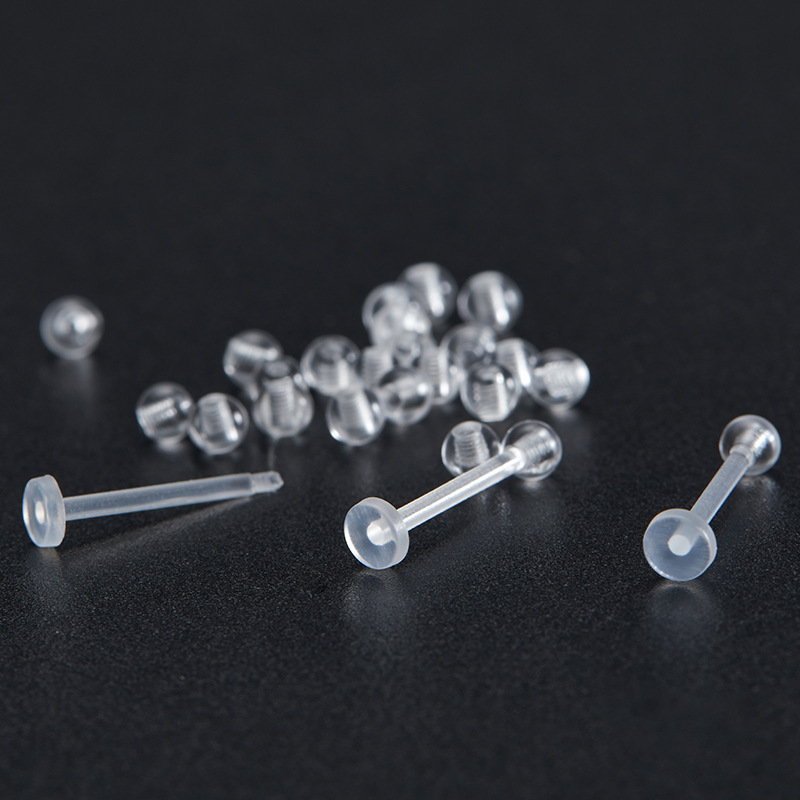 1.2mm thick invisible tongue nail long rod perforated jewelry lip nail nose nail eyebrow nail navel nail ear bone nail piercing jewelry