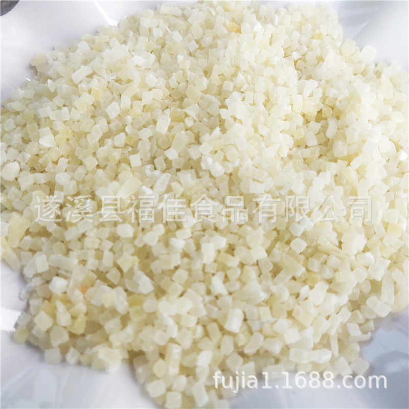 Factory Direct supply fruit tea fillings papaya grain White papaya diced 5mm grain oatmeal fruit porridge baking raw materials