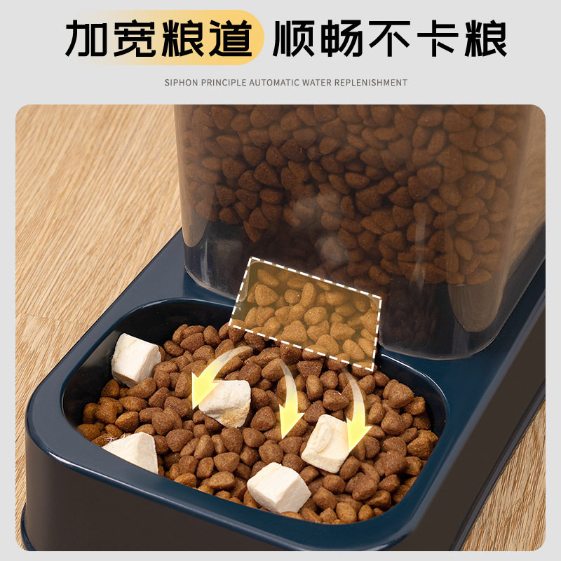 Cat Bowl Cat Drinker Dog Double Bowl Automatic Pet Bowl Feeder Dog Bowl Cat Basin Cat Supplies Water Dispenser