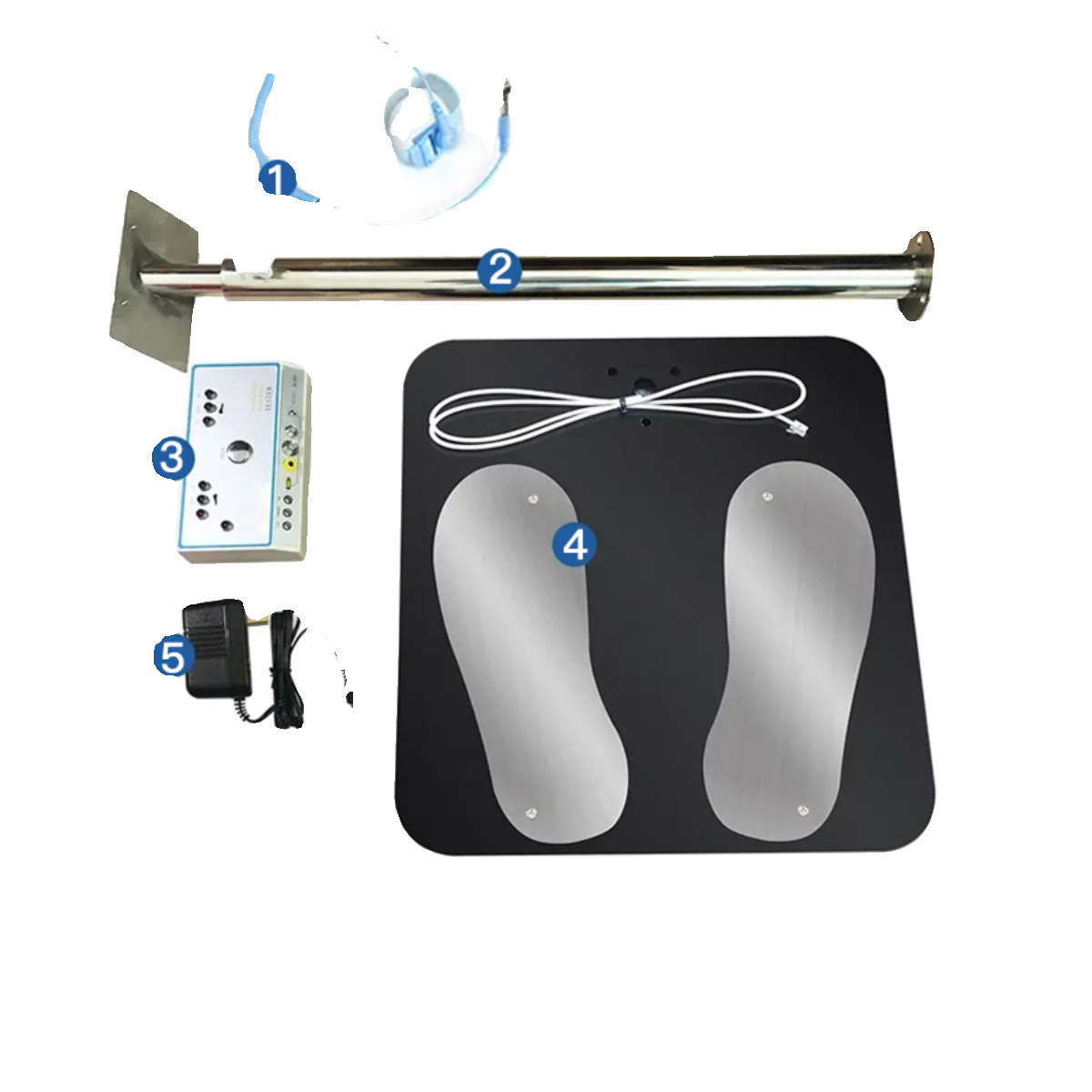 SL-031 human body electrostatic comprehensive tester bracelet electrostatic shoes resistance testing instrument feet anti-static access control
