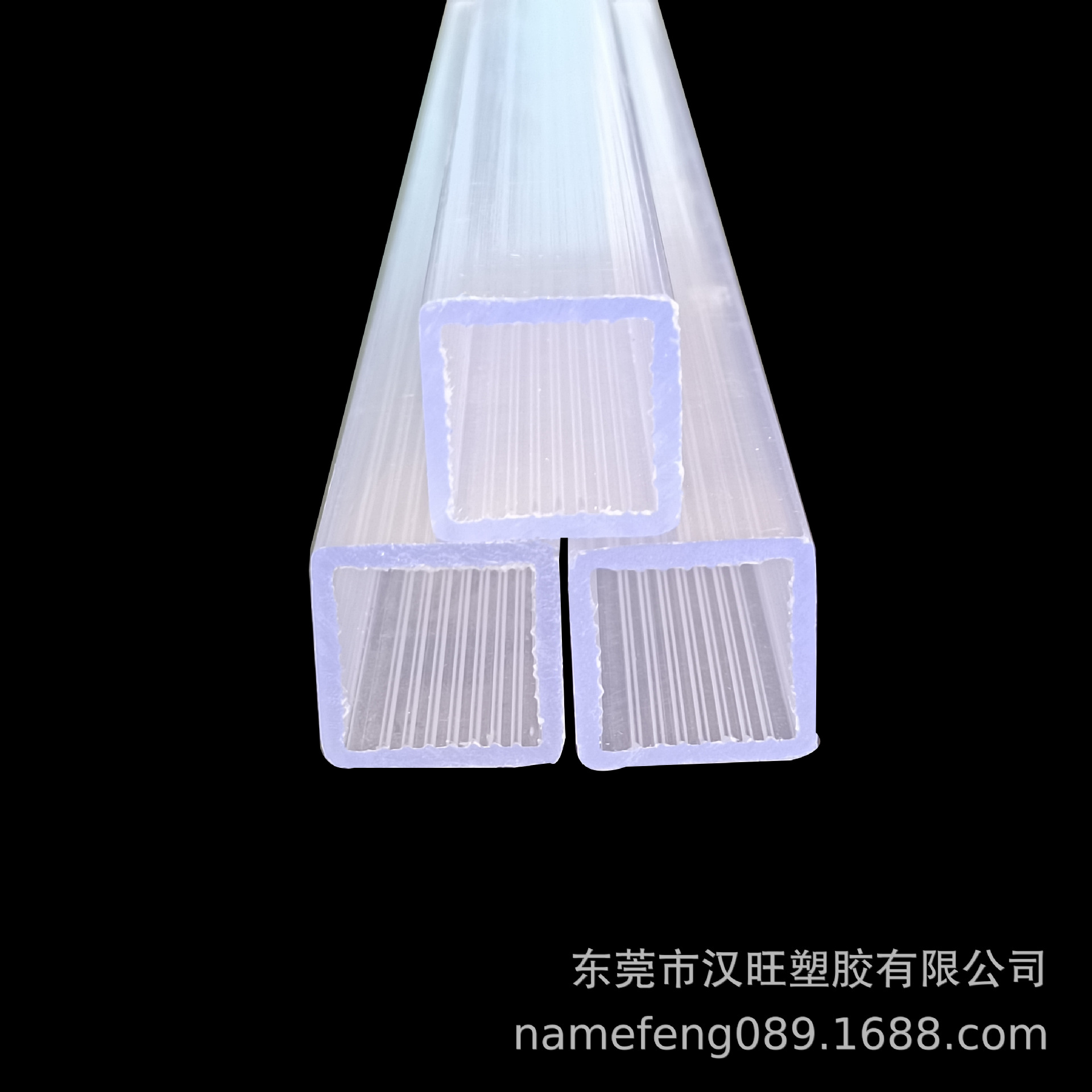 Factory Direct Sales High Transparent Ps Hollow Square Tube Acrylic Plexiglass Tube Transparent Square Tube Profile