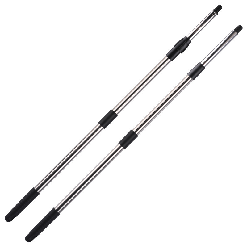 Cross-Border Wireless Electric Cleaning Brush Rod Thickened and Lengthened Telescopic Mop Rod Stainless Steel Electric Push Rod Accessories Wholesale