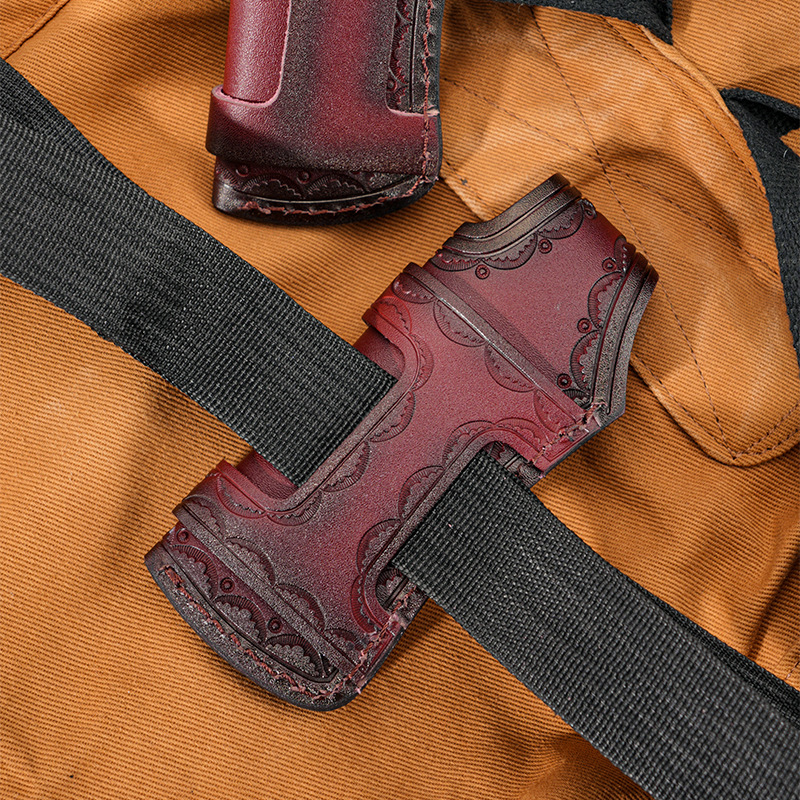 The first layer of leather knife cover folding knife leather cover vegetable tanning carved storage knife leather cover outdoor knife magazine knife sheath knife shell