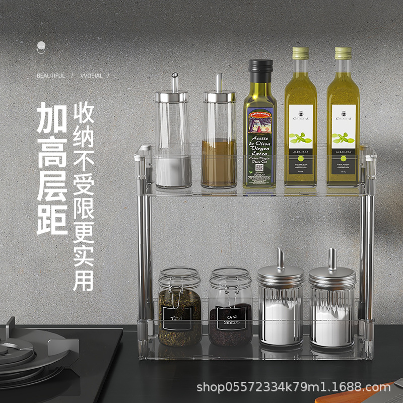 Trolley storage rack living room floor multi-layer snack rack bedroom bedside bathroom plastic storage rack