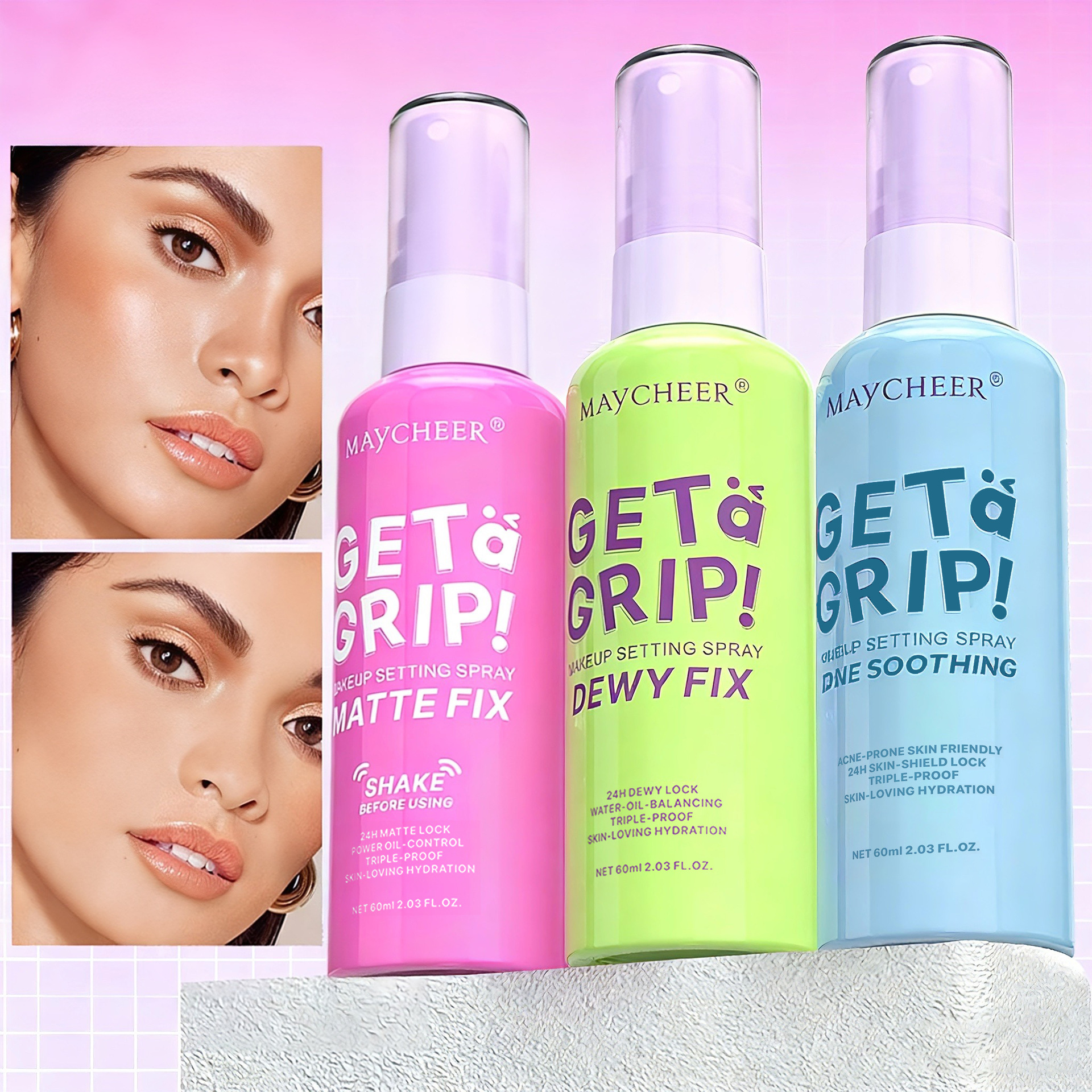 Maycheer спрей для фиксации макияжа матовый легкий контроль масла не выцветает водостойкий долгоиграющий экспорт