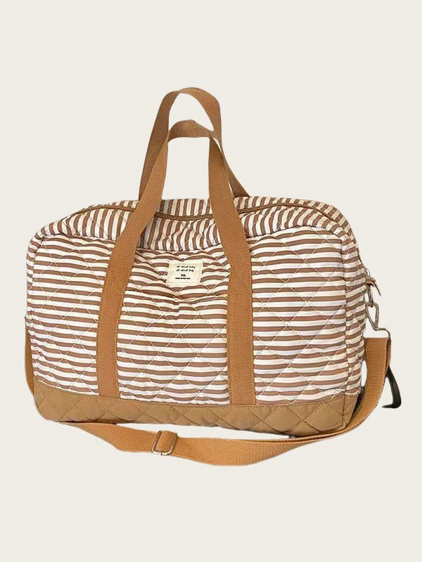 South Korea Mummy Bag Baby Bottle Diaper Storage Bag Baby Bag Instant Handheld Large Capacity Quilted Shoulder Bag