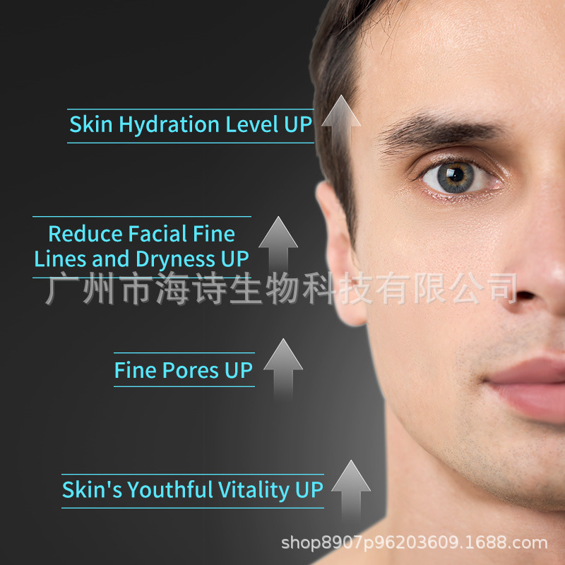 Amazon's Best-Selling Cross-Border Men's Bovine-Fat Original Solution Firming and Lightening Fine Lines Moisturizing and Elastic Facial Essence in Stock