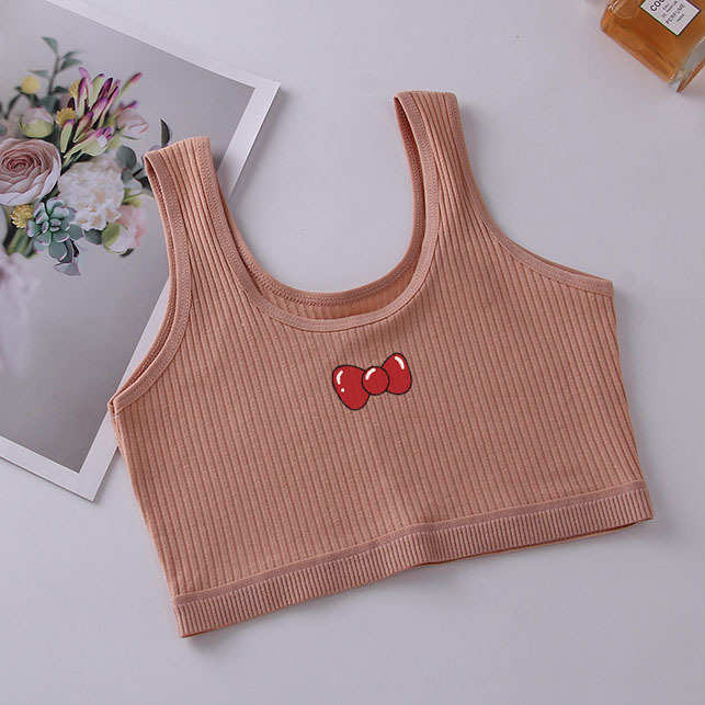 Pupils' Cute Anti-bump New Underwear Stage 1 8-14 Years Old Vest Development Girl 12 Years Old