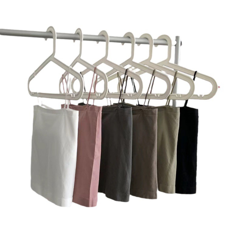 1806 Solid Color Camisole Sports Vest Fixed Cup Beautiful Back Wrap Chest Outer Wear All-match Anti-running Light Tube Top Base Underwear