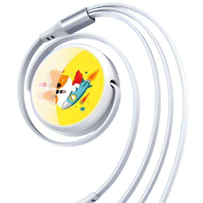 Mobile phone charging cable shell color painting printing national trend three-in-one telescopic data line printing gift logo processing