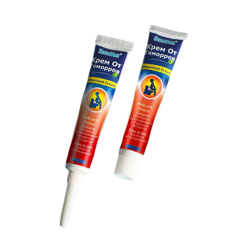 Sumifun Cross-Border Export English-Russian Hemorrhoid Cream Hemorrhoid Cream Internal and External Mixed Hemorrhoids Plaster 20g K10023