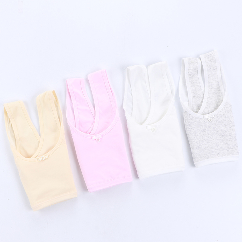 Girls' Intimates Development Period No Rims Kidsren's Bra Girls' Vests Thin Medium and Large Kidsren's Student Pure Cotton Bra