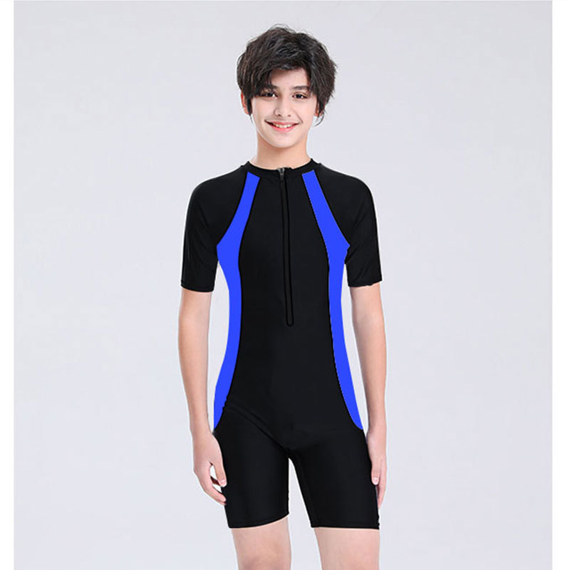Children's One-piece Swimsuit Cute Quick-drying Breathable Medium Boys' and Girls' Baby Hot Spring Swimming Training Swimsuit Set