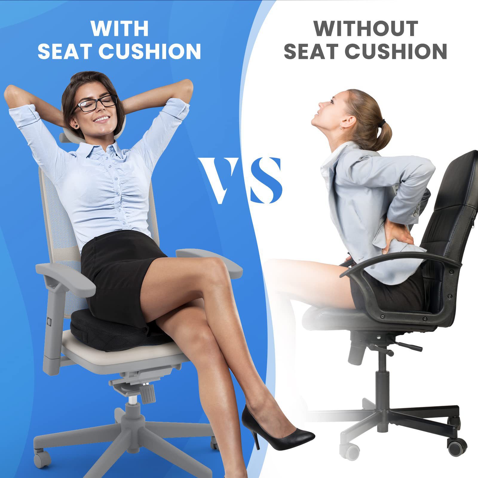Cross-border Amazon Cushion Memory Foam Office Ergonomic Chair Cushion Hip Cushion Chair Cushion Slow Rebound