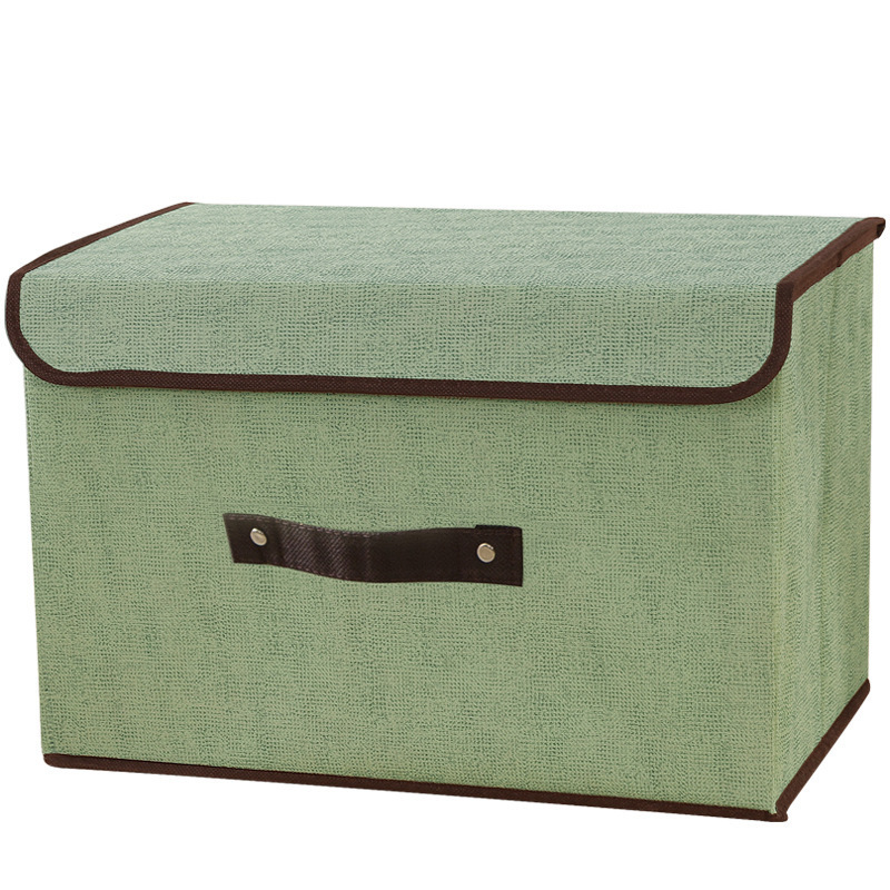 Home Fabric Two-Piece Storage Box Foldable Clothes Storage and Tacky Box Household Non-Woven Fabric Dust-proof Storage Box