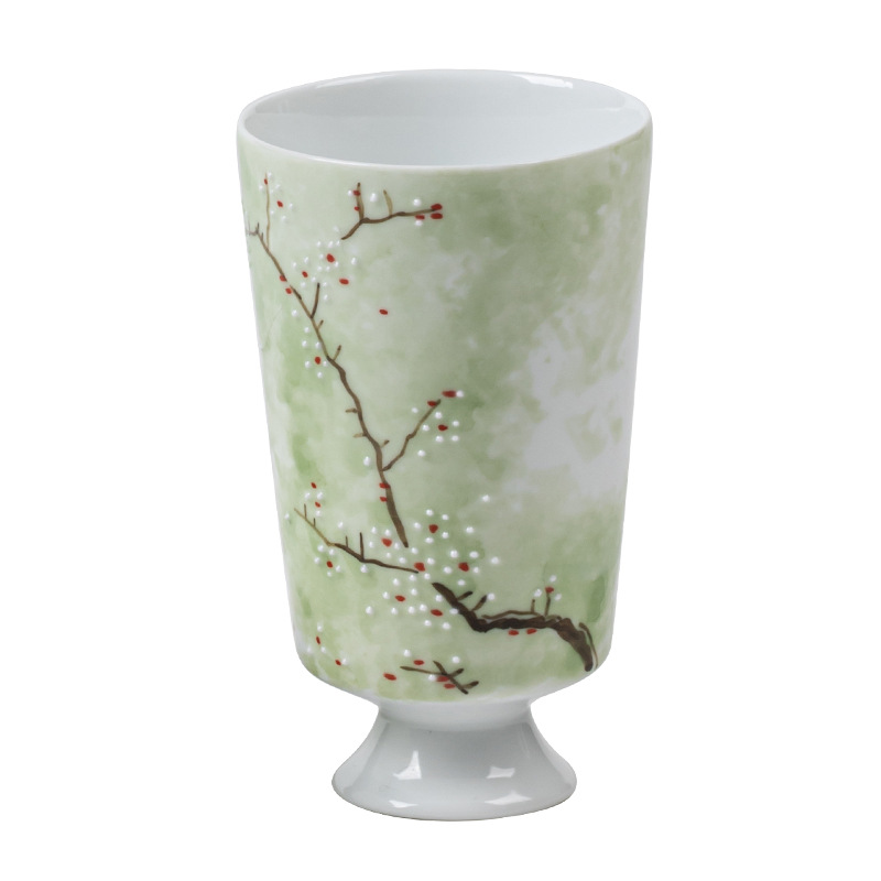 Hand-Painted Ceramic Tall Fragrance Cup, Exquisite Master Cup, Single Cup, Household Tea Cup, Personal Cup, Kung Fu Tea Set, Tea Cup
