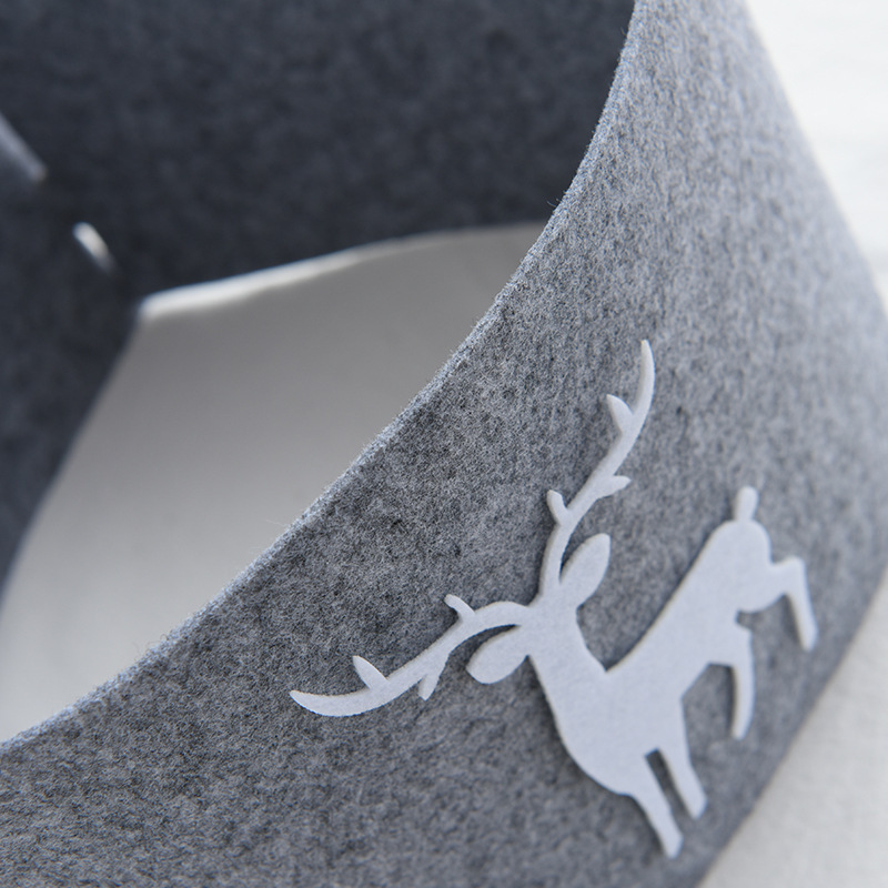 Christmas Tree Skirt Christmas Tree Decoration Felt Cloth Felt Christmas Tree Mat Christmas Scene Layout