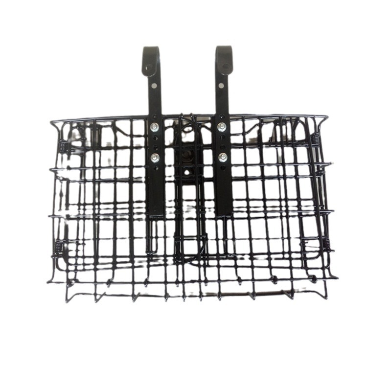 Mountain bike basket bicycle hanging basket removable iron basket hook separation adjustable