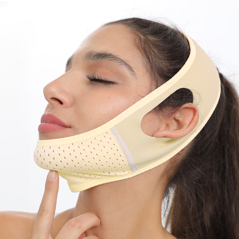 Face shaping bandage lifting and tightening to improve the facial double chin gravity face holder tightening beauty v face mask