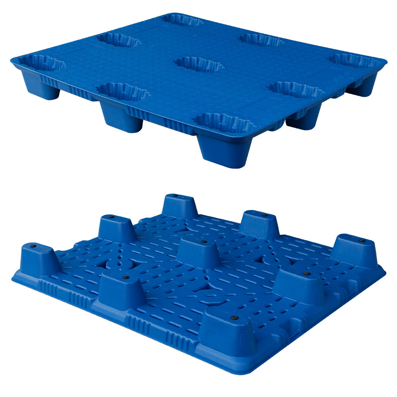 Plastic Pallet Forklift Cargo Pallet Warehouse Moisture-Proof Board Pallet Pad Warehouse Board Nine-Legged Blow Molding Logistics Board