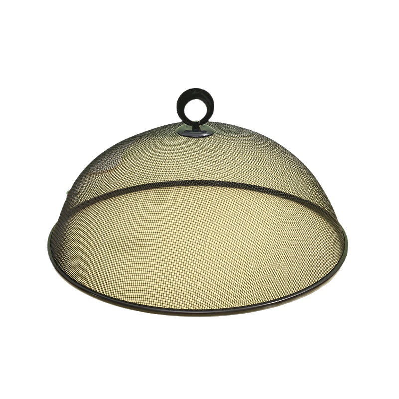 Dining Table Food Dust-Proof and Insect-Proof Dish Cover Round Dense Hole Food Cover Gift Metal Basket Food Cover Manufacturer Wholesale