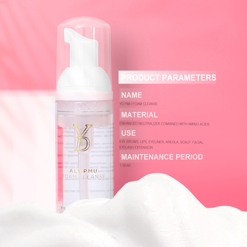 [Yd Tattoo Cleansing Mousse] Gentle Cleansing Foam with Deep Cleansing and Gentle Formula for Color Residue Removal