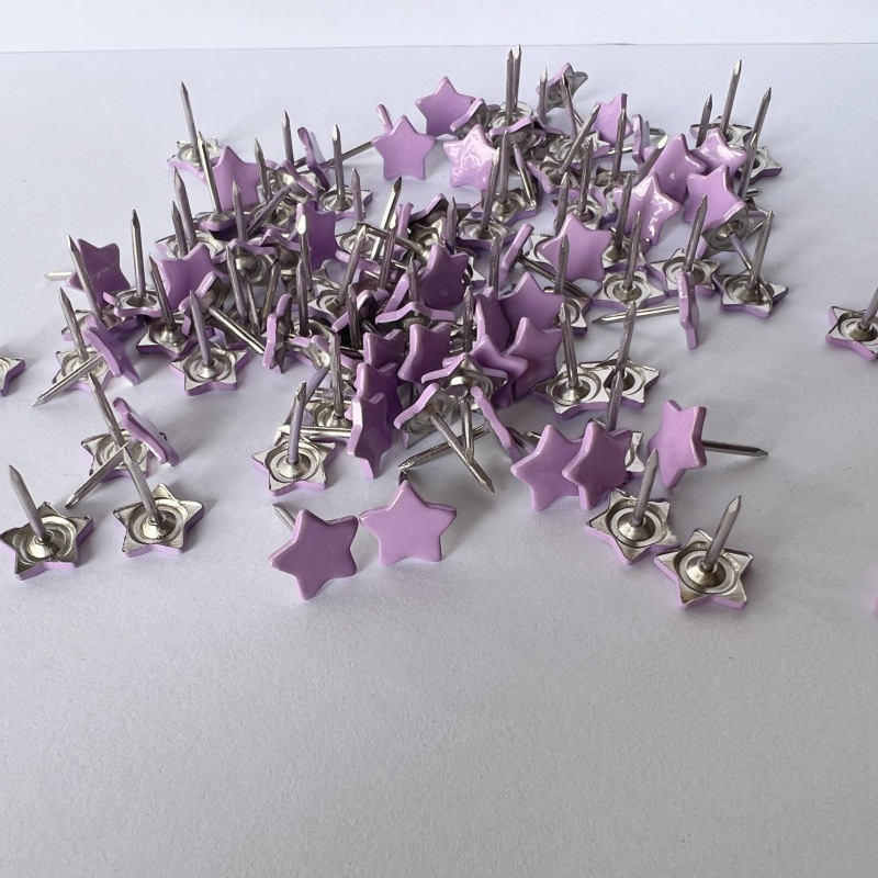 Five-pointed Star Thumbtacks, Flat Nails, Cartoon Thumbtacks, Metal Thumbtacks, Screen Window Nails, Small Nails, Creative Decorative Flat Nails