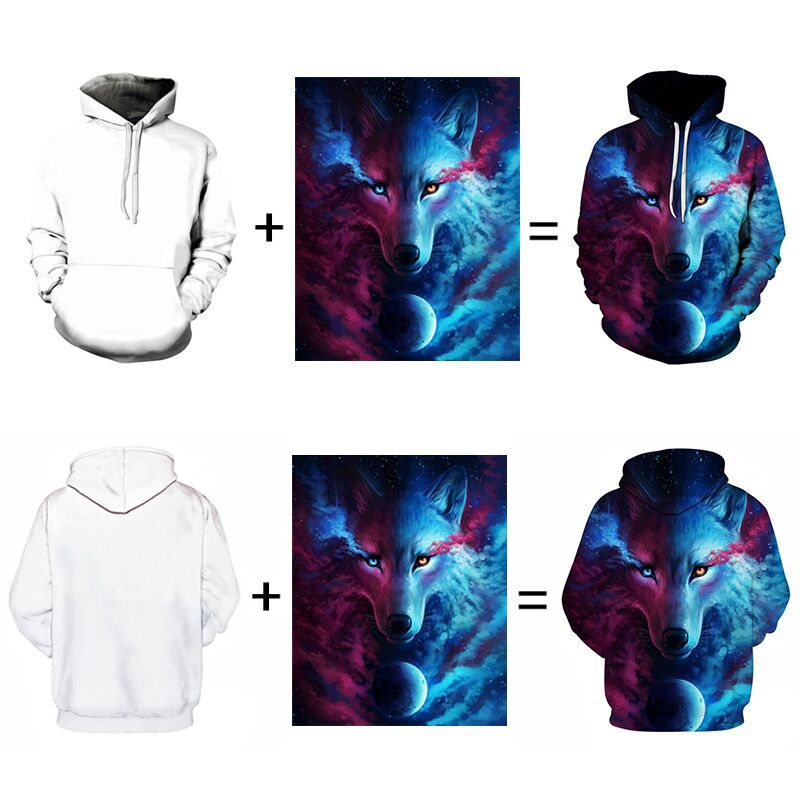 Factory Customized Free Proofing European Large Size Men's and Women's Hoodies Support Processing, Wholesale and Drop Shipping