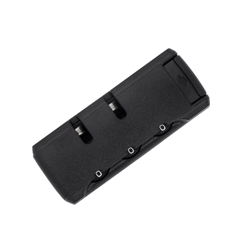 Zhengbo lock factory spot combination lock storage bag tobacco bag combination lock trolley case combination lock fixed lock Black