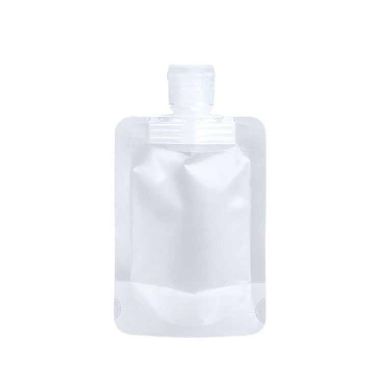 Portable Travel Lotion Packing Bag Cosmetic Shampoo Outgoing Transparent Suction Nozzle Bag Cover Bag Sample Bottle