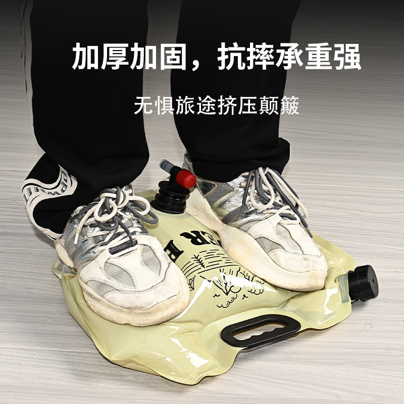 Outdoor Portable Folding Water Bag with Faucet for Travel Camping Picnic Portable Thickened Large Capacity Water Storage Bag