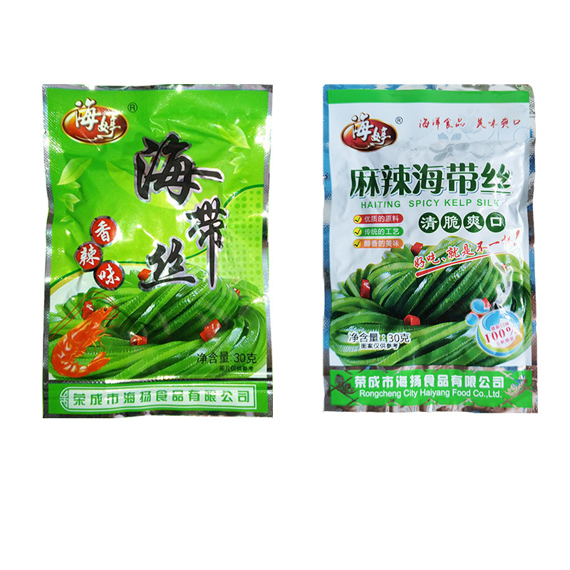 60g 30g Haiting Seaweed Shreds Ready-To-Eat Spicy Original Flavor Fresh Spicy Pickled Vegetables Packaged Wholesale