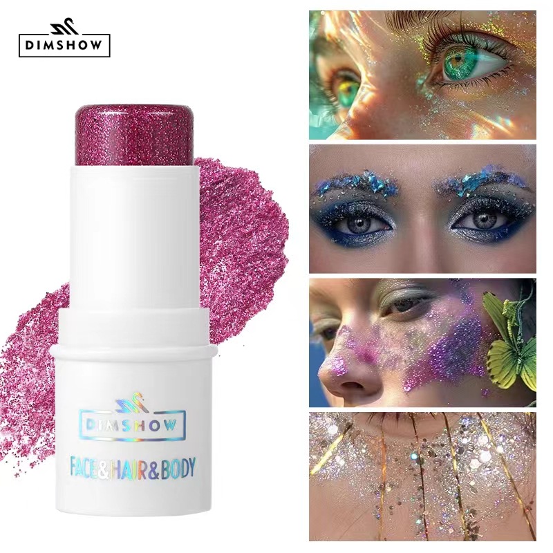 Cross-border makeup 8-color stage makeup face flash eye shadow beauty makeup colorful body sequins stick foreign trade wholesale