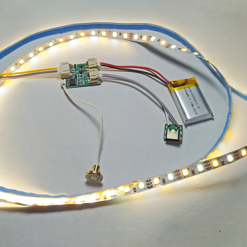 Light Painting Circuit Board 5V Lamp with Circuit Board Charging Touch Single and Double Color Three-Color Photo Frame Light Dimming Control Board