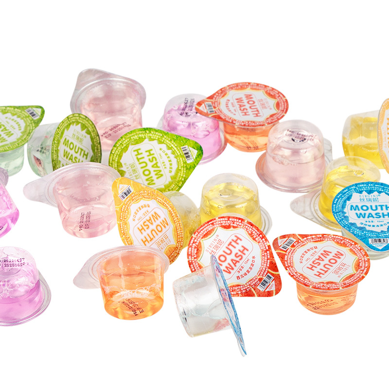 Srini Mouthwash Jelly Cup Portable 12ml Fresh Breath Hotel Wholesale Mint Flavor Mouthwash