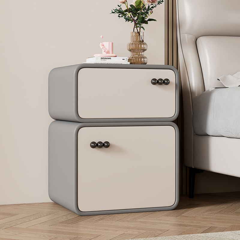 Cream Style Bedside Table Small Bedroom Home Simple Modern New Style Fully Equipped Ultra-Narrow Children's Room Light Luxury Artificial Board