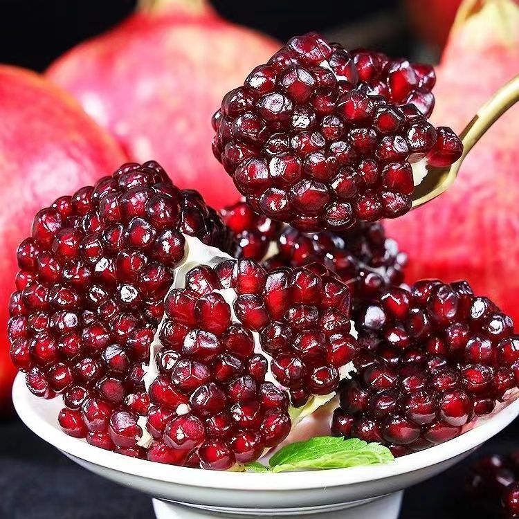 [Rare] Tunisian Soft Seed Pomegranate Fresh Fruit Sichuan Hui Li Seedless Crystal Sweet Pomegranate 5kg Wholesale