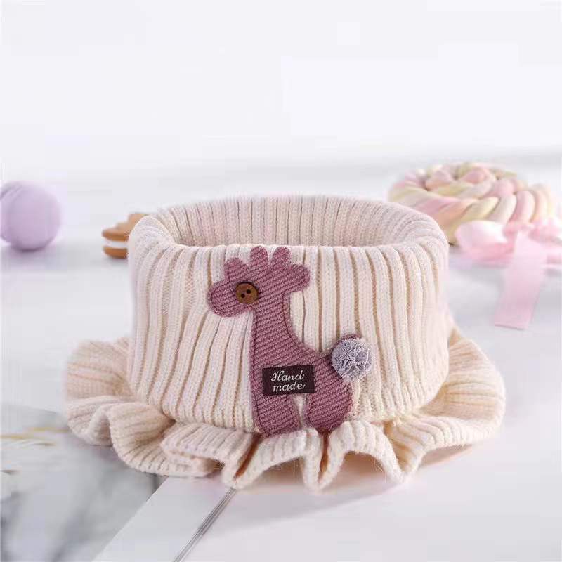 Baby Scarf Knitted Kidsren's Neck Warmer Neck Warmer Cute Girls Autumn and Winter Kidsren's Spring & Fall Fake Collar Wholesale