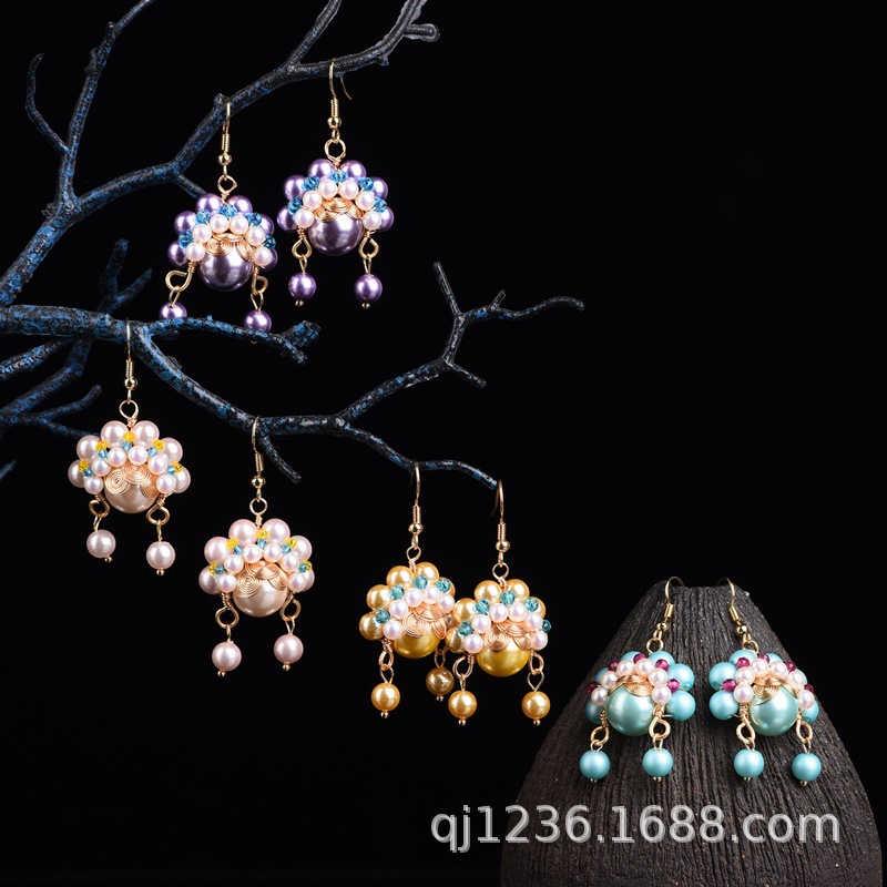 Бейчжу имитация жемчужная Дао Ма Дань ожерелье аксессуары ретро универсальный костюм танга ханфу национальный стиль Хуа Дань корона феникса ювелирное кольцо