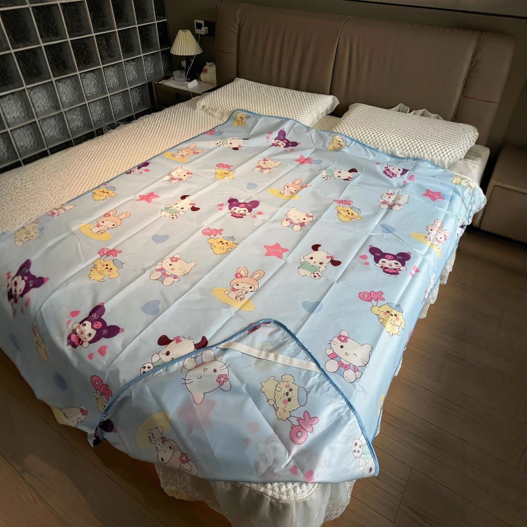 Clear Export Export Anpanman Waterproof Diaper Pad, Single and Double Waterproof Pad, Fixed Bed Cover, Fitted Sheet