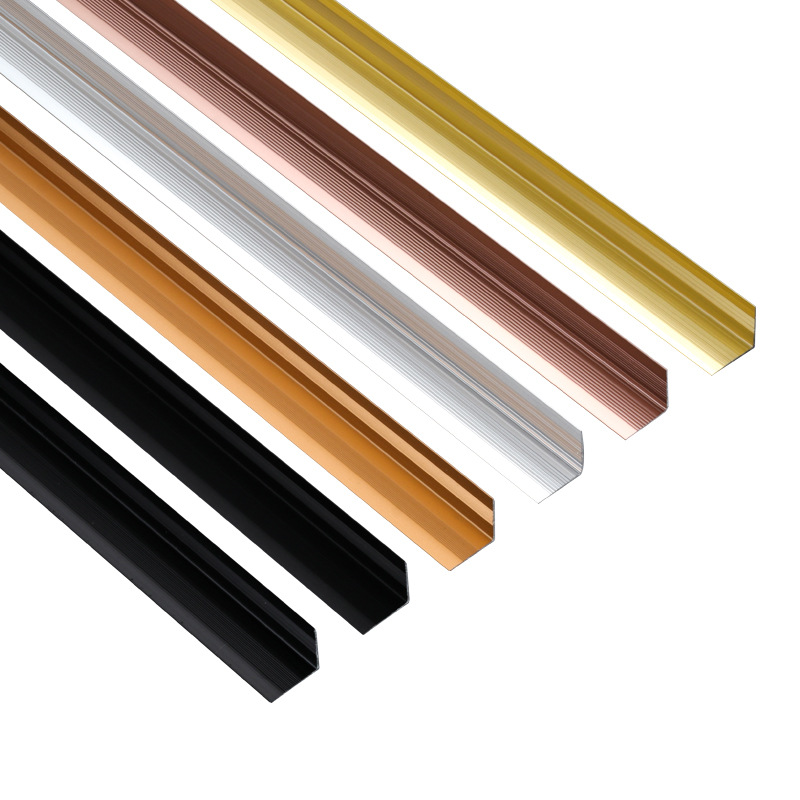 Foshan simple aluminum alloy edging decorative line closing strip ceramic tile edging strip wooden floor layering strip special