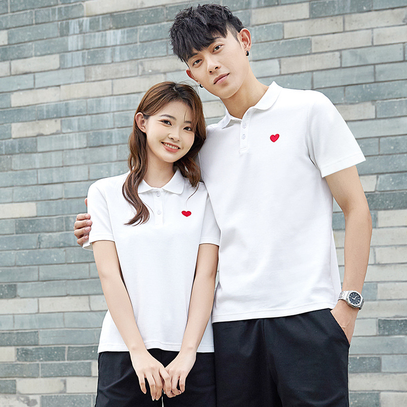 Летняя футболка с коротким рукавом для пар, белая футболка с сердцем, одежда для пар, свадебные фото