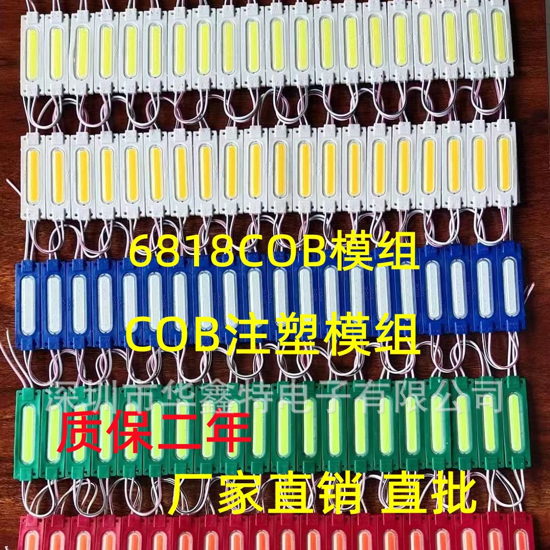 12V24VCOB injection super module COB7 color RGB module 7019COB injection module long 6 core module