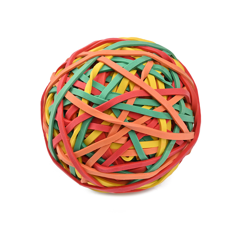 in stock mixed color 200g high elastic rubber band ball children's toys rubber band ball natural rubber ball foreign trade wholesale