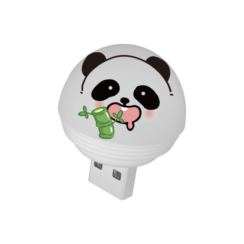 Manufacturer's Smart Voice-Activated USB Night Light Cartoon Panda Bedroom Living Room Night Light Led Eye Protection Ambient Light