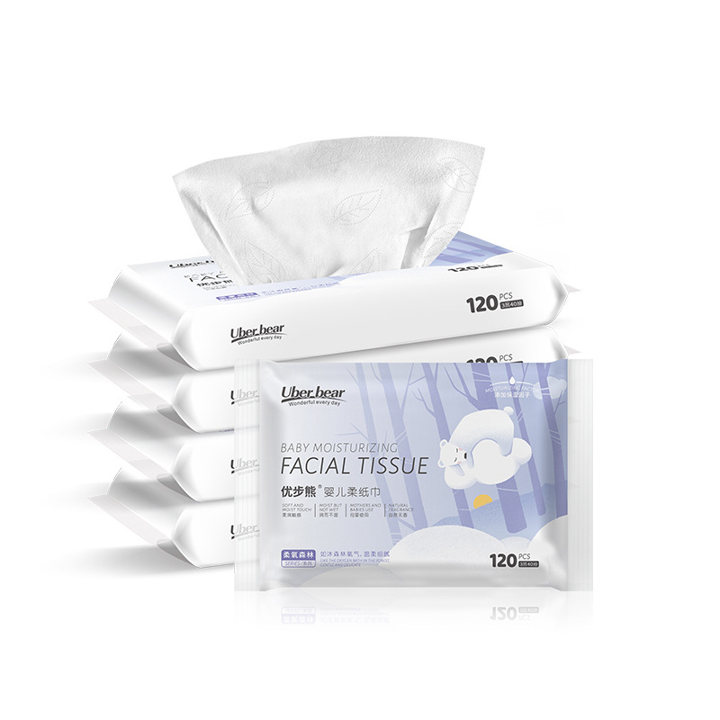 British Ub Infant Moisturizing Tissue Baby Special Soft Tissue Newborn Cloud Soft Tissue Baby Cream Paper Wholesale