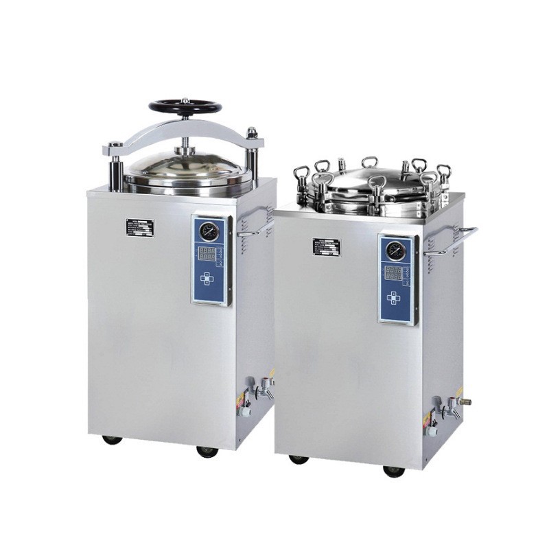 Foreign Trade Specializes in Medical Handwheel-Type Door-Opening Vertical Pressure Steam Sterilizer Fully Automatic High-Pressure Sterilizer
