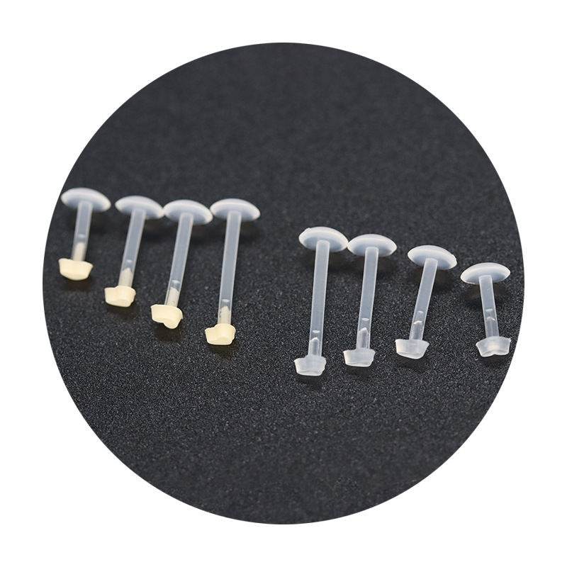 Transparent Invisible Lip Acrylic Lip Studs Straight Bar Piercing Jewelry Soft Bar Wholesale Eyebrow Studs