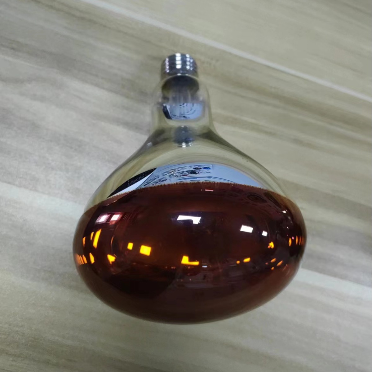 80 секунд глянцевый карамельный водонепроницаемый взрывозащитный нагревательный лампочка, медная головка, лампа для инкубации