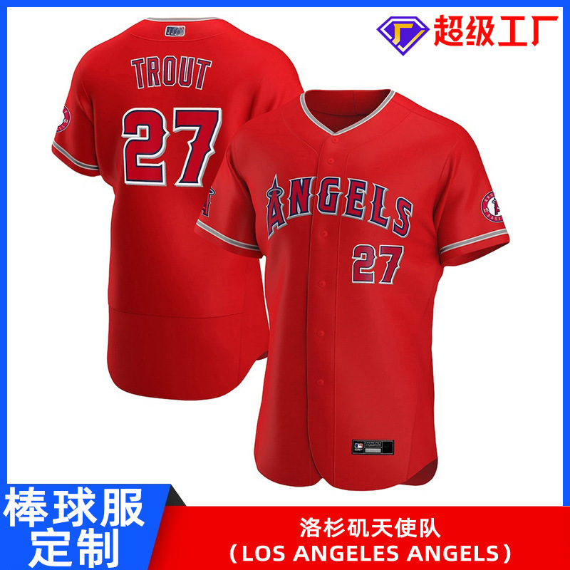 Профессиональные бейсбольные униформы, униформы для софтбола, индивидуальные бейсбольные футболки американских игр, Лос-Анджелес Энджелс